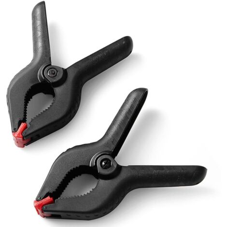 Dekton Spring Quick-Grip Wood Work Carpentry Plastic Clamp 6" 80mm Jaw 2pc (1/2)