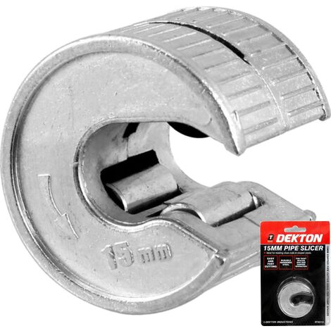 Dekton Quick Rotary Copper Pipe Tube Cutter Slicer Wheels Plumbing Cutting 15mm (1/3)