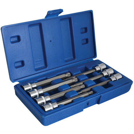 BlueSpot Tools 01512 3/8in Drive Extra Long Spline Socket Bit Set, 7 Piece B/S01512 (1/5)