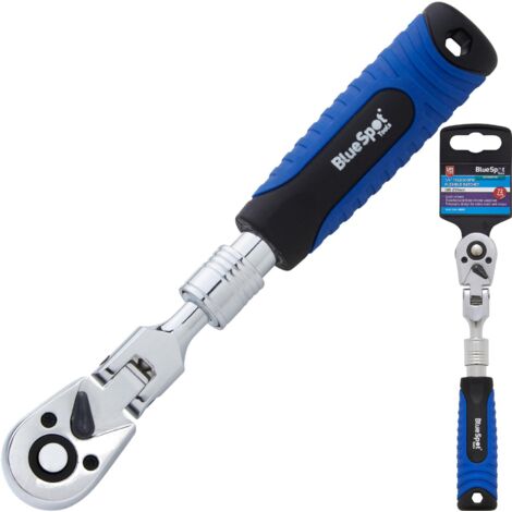 BlueSpot Socket Telescopic Flexible Ratchet Handle Quick Release 1/4" 180-230mm (1/3)