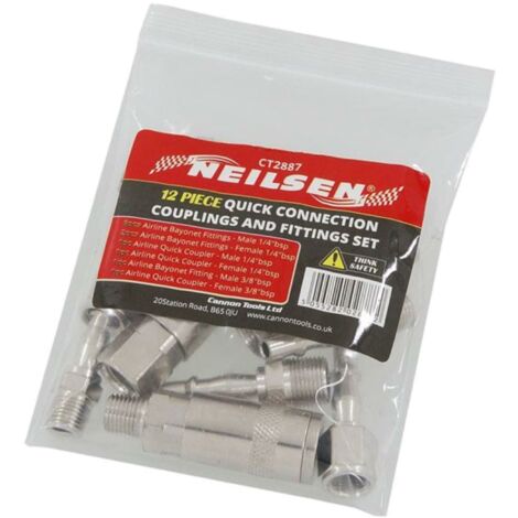 Connettore Del Tubo Da Giardino 2 Pezzi Di Ferro Pneumatico Euro Air Line Tubo Compressore Connettore A Sgancio Rapido 1/2" BSP Femmina Accoppiatore