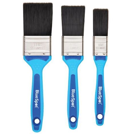 BlueSpot Tools 36011 Soft Grip Synthetic Paint Brush Set, 3 Piece B/S36011 (1/5)