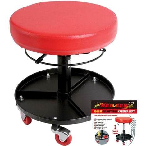 Neilsen Mechanic Round Creeper Mobile Work Chair Stool Trolley Seat