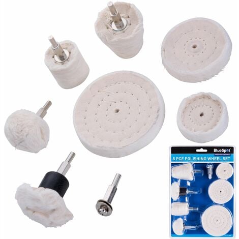 3 Pcs 4Inch 100mm Cloth Polishing Mop Wheel Pad for Power/Battery Drill  Buffing Grinder