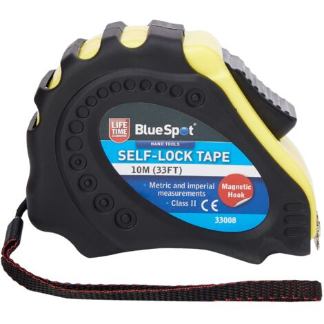BlueSpot Tools 33008 Easy Read Magnetic Pocket Tape 10m/33ft (Width 23mm) B/S33008