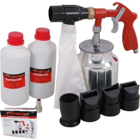 Neilsen Air Shot Sand Blaster Sandblaster Air Compressor Set Rust Coating 1/4"
