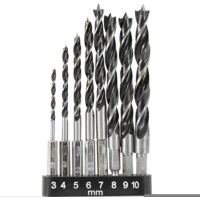 Dekton DT80283 8 Piece 1/4" Shank Wood Drill Set 3mm to 10mm