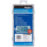 Blue Spot Tools 460 Piece Assorted Nut, Washer and Bolt Set