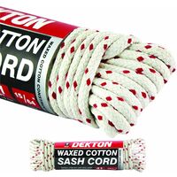 Dekton DT70416 Waxed Cotton Sash Cord 6mm X 12.5m