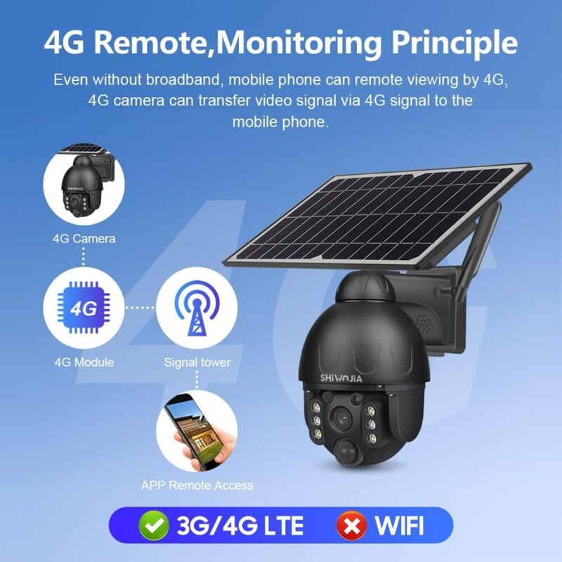Caméra De Sécurité Wi-Fi Extérieure ANTELA 4 MP (2,5K) - Rotation 360° PTZ - Vision Nocturne Couleur/IR 50 M - Détection De Mouvement - IP65 - 2,4 GHz