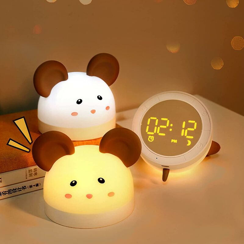 Paw Patrol-Réveil numérique LED Chase pour enfants, horloge lumineuse  rétro, décor de table de bureau