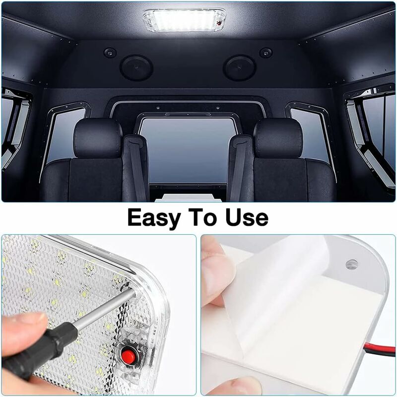 Acheter Lampe de lecture LED pour coffre de voiture, éclairage de plafond pour coffre de voiture