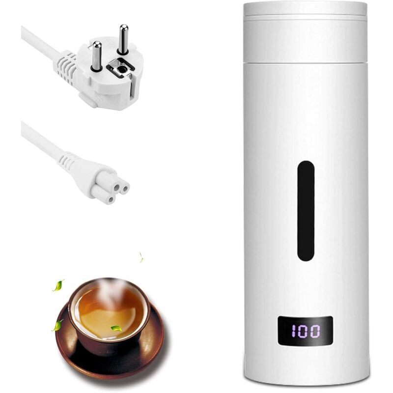 Bouilloire de voyage petite bouilloire de voyage de 500 ml avec réglage de la température et arrêt automatique autocuiseur théière tasses chauffantes bouilloire de préparation de café et de thé