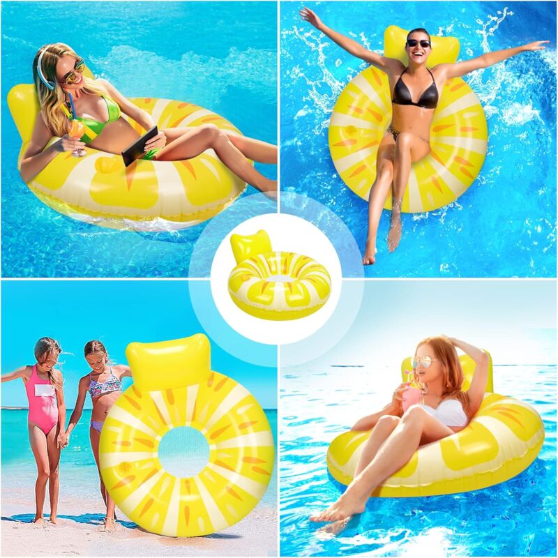 Anneau De Natation Fruit Gonflable Piscines Pour Bébés Enfants Mini-Raquette De Tennis Flotteur