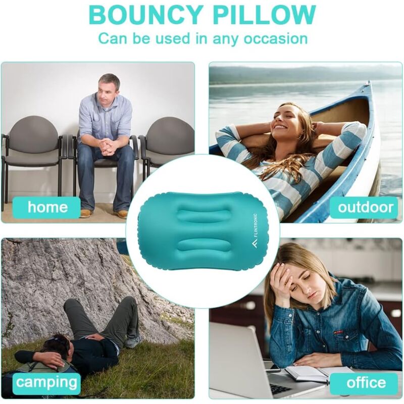 Oreiller Gonflable Camping Ultraléger - 118g Seulement - Avec Sac De Rangement