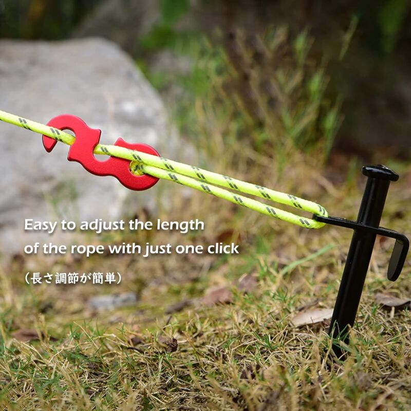 30 Tendeurs De Corde Jubaopen - Alliage Aluminium Pour Tente, Camping, Antidérapant
