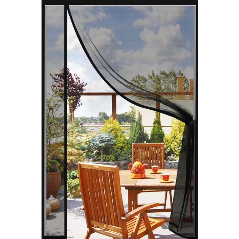 Moustiquaire Aimant,200 X 250 Cm Pliable Pour,Fermeture Automatique Moustiquaire Magnétique,for Couloirs Patio,Aimants Puissants - Blanc