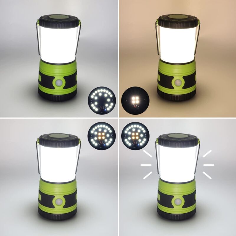Lepro Lanterne Camping LED, Lampe Camping Puissante 1500lm, Luminosité Réglable, Éclairage Camping Étanche Pour Camping, Bivouac, Pêche, Randonnée, Cave