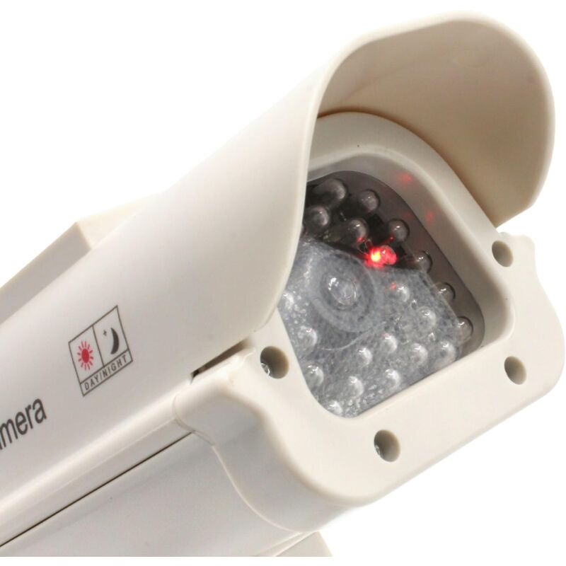 Caméra De Surveillance Factice Ex-Pro - LED Clignotante Et Infrarouge, Panneau Solaire, IP44 - Pour Intérieur/Extérieur (Piles Non Incluses) - 8