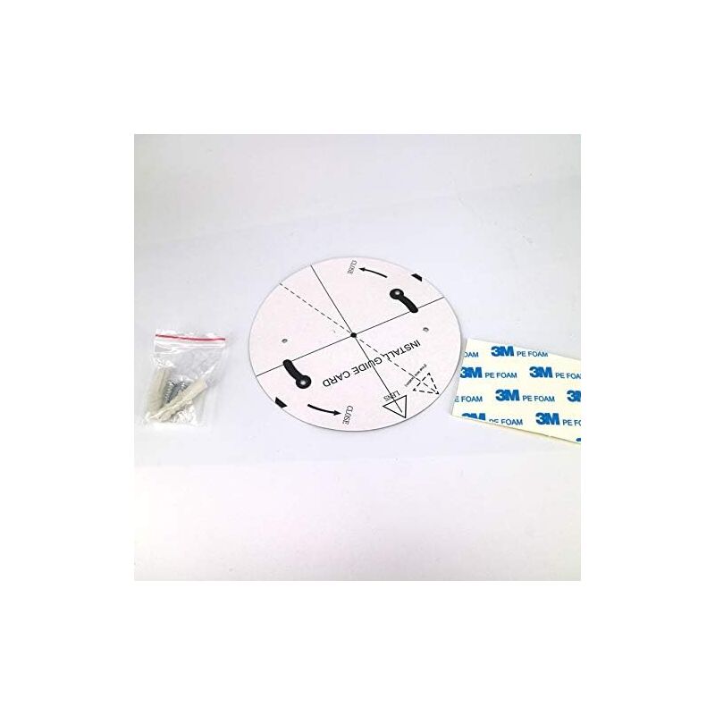 Lot 2 Caméras Factices Dôme LED Infrarouge - Caméra Dissuasion Intérieur Extérieur Réaliste Avec Clignotant