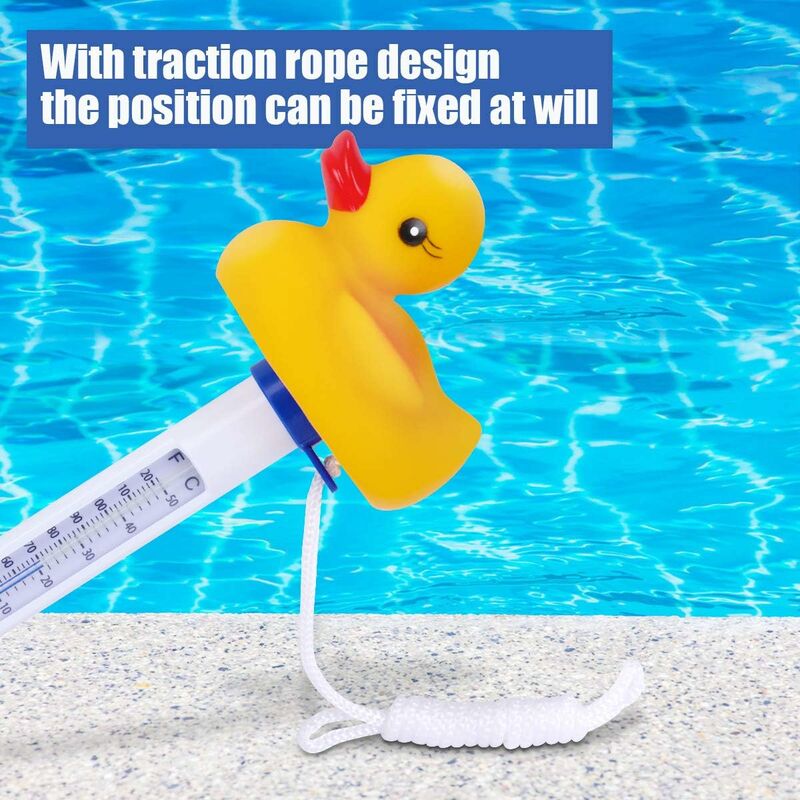Thermomètre de piscine flottant, Duck shrenfox thermomètre de