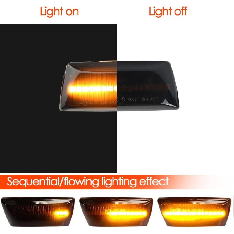 Clignotant Latéral LED Séquentiel Pour Opel Astra H, Corsa D, Zafira B… | Ambré | Compatible Canbus | Super Lumineux