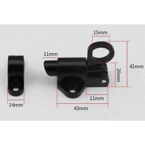 2 Pièces Verrou Automatiqu, Verrou Porte Avec Vis, Alliage D