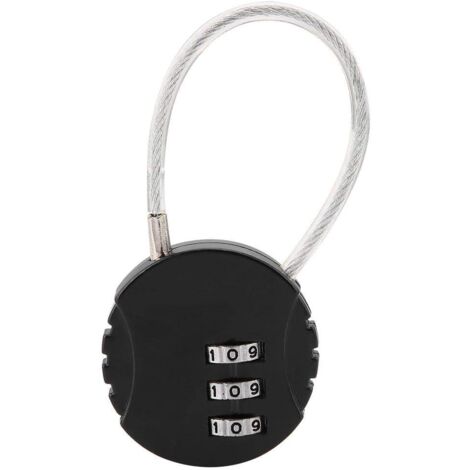 Pad, Combinat Pad Travel Pad With Steel Cable 3 Digits Lugga Pad For Suit And Backpacks Rium (1/5)