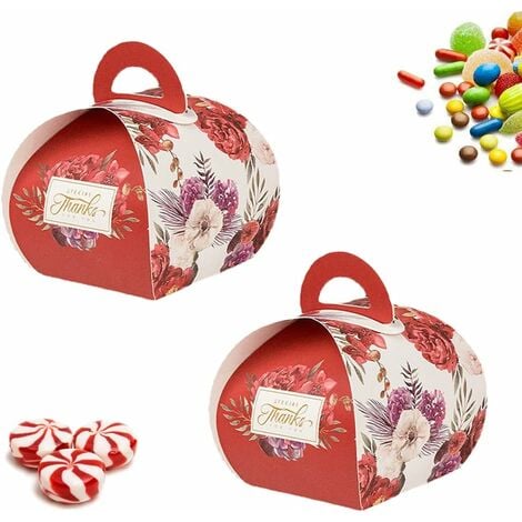 Petite boîte cadeau de bonbons, boîte de bonbons de mariage, boîte de  bonbons en papier, boîte