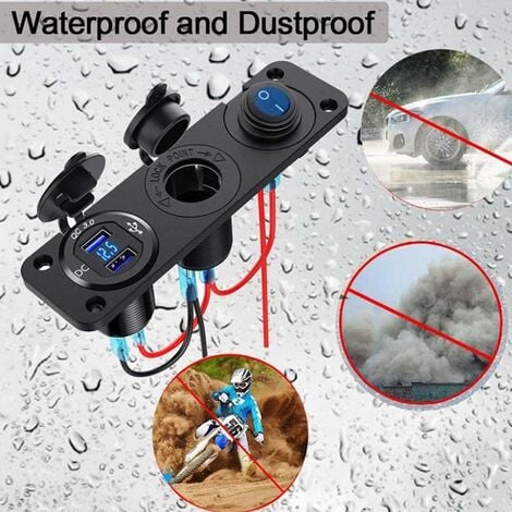 Prise De Chargeur USB Voiture QC3.0 Et PD3.0 12V Voiture Allume Cigare