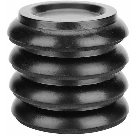 4-pièces de protection du sol piano Caster Cups Pads pied de piano, rond en bois de hêtre piano Caster Cup pied Pad Set debout piano Caster Cups accessoires,noir (1/5)