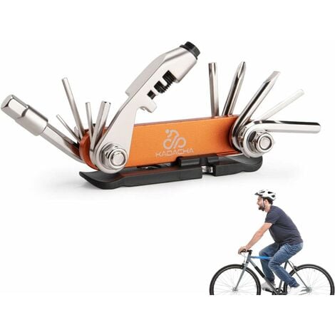 Multitool pour vélo Outil multifonctionnel 15 en 1 pour vélo, pliable Kit  d'outils de réparation