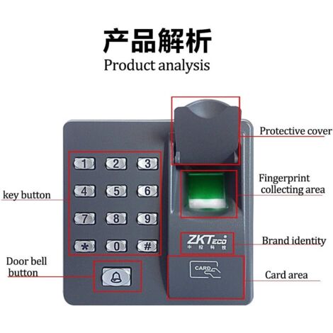 Scanner D'empreintes Digitales USB ZK4500 - Capteur Optique Pour Biométrie Et Développement (SDK Inclus)