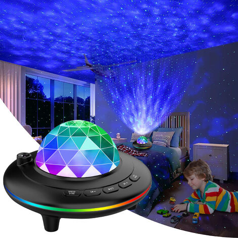 Projecteur de ciel étoilé FlkwoH avec veilleuse LED, lampe de projection d' étoiles et de galaxie.