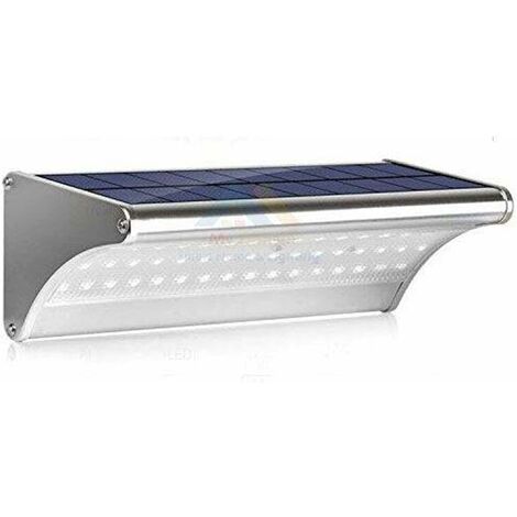 Lampe solaire LED dextérieur avec détecteur de mouvement pour extérieur - Lanterne murale de rue - Spot en aluminium - Pour garage maison de campagne (1/5)
