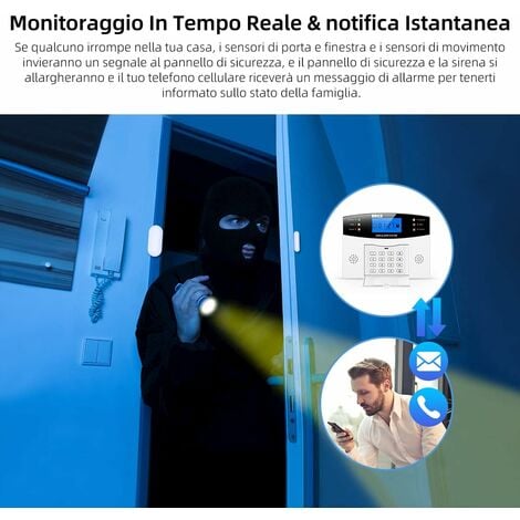 Système d'alarme de sécurité 99 + 8 zones numérotation automatique GSM SMS maison cambrioleur sécurité sans fil GSM système d'alarme détecteur capteur