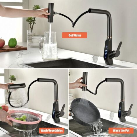 Robinet De Cuisine Avec Pulvérisateur Extractible, Robinet De Cuisine