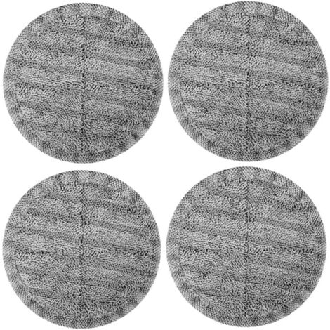 Tampon de Rechange pour vadrouille électrique en Microfibre (Gris 4 pièces pour modèle G29 G28, adaptés au Remplacement avec Un Tampon de vadrouille de 6,3 Pouces de diamètre) (1/5)