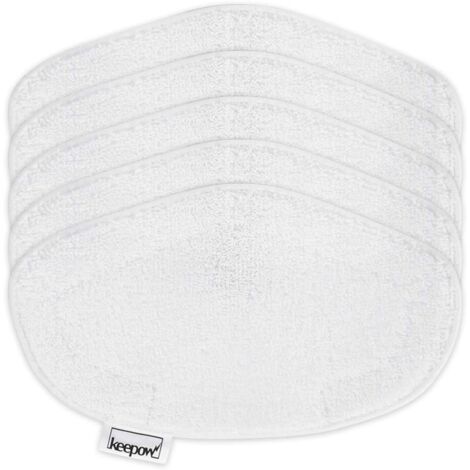 5 Serpillères pour Polti Vaporetto Vapeur Accessoire, Lingettes de Rechange Lavables Reutilisable pour Polti Vaporetto Brosse Balai Vapeur l PAEU0332 (1/5)