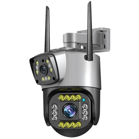 Caméra de Surveillance ,Caméra Surveillance WiFi Extérieure Caméra de surveillance sans fil WiFi à l'extérieur, étanche, avec vision nocturne HD