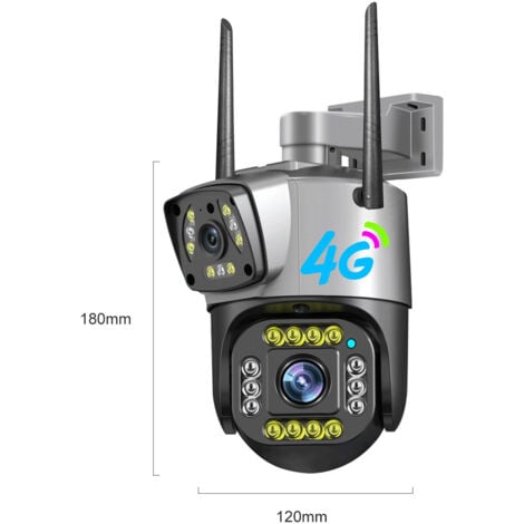Caméra de Surveillance ,Caméra Surveillance WiFi Extérieure Caméra de surveillance sans fil WiFi à l'extérieur, étanche, avec vision nocturne HD