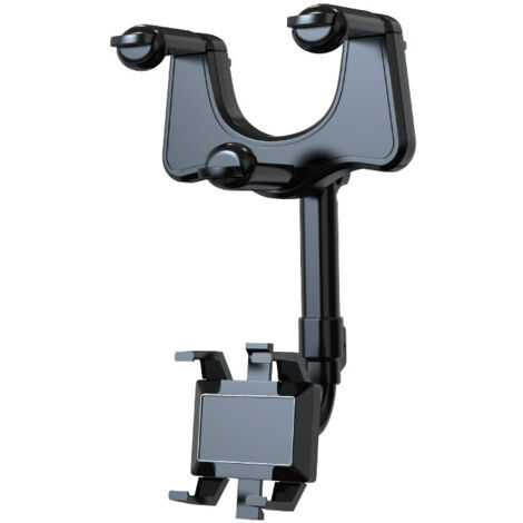 Support de téléphone pour rétroviseur, support de rétroviseur de voiture multifonctionnel rotatif à 360 °, adapté à tous les smartphones. -2 pièces (1/5)