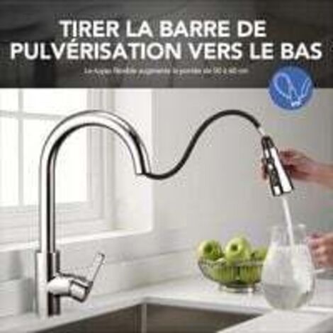 Mélangeur D'évier De Cuisine, Bassin De Pulvérisation à Bec Rotatif à - Foto 8