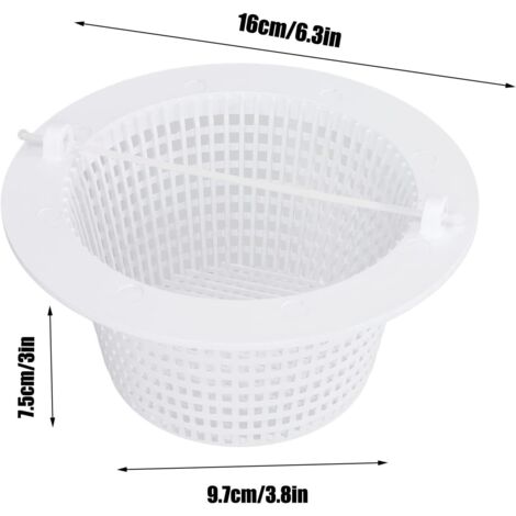 Panier Skimmer Piscine 19 Cm - Filtre Skimmer Piscine Panier En Plastique Durable, Facile à