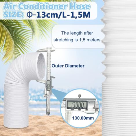Tuyau Climatiseur Mobile, Extensible Mobile Air Conditionné Tuyau D' échappement, 180mm de diamètre 3m de longueur Tuyau flexible d'éven, Pour Climatisation, Déshumidificateur (170×1.5M Tuyau Climatiseur Mobile, Extensible Mobile Air Conditionné Tuyau D' échappement, 180mm de diamètre 3m de longueur Tuyau flexible d'éven, Pour Climatisation, Déshumidificateur (170×1.5M