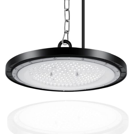 100W flying saucer light, 10000LM indoor floodlight, 6500K ultra-thin industrial flying saucer light, IP65 industrial indoor lighting workshop light, suitable for garage, factory, workshop, gymnasium. (1/5)