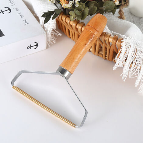 Brosse à Rouleau Double Pour Tapis Et Canapé - Ramasse Poils, Miettes, Facile à Vider, Poignée Incluse, Couleur Beige