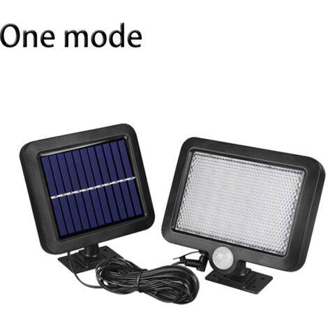 56 LED blanches imperméables à l'eau lumière solaire de sécurité pour le jardin, le patio et le parking lumière solaire puissante pour l'extérieur avec détecteur de mouvement (1/3)