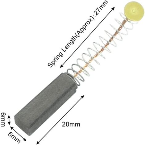 Balais De Charbon (brosses) Pour Moteur électrique - Dimensions 32x11x6 Mm - Marque Uxcell