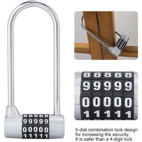 Cadenas à Code 6 Chiffres électronique - IP55 étanche, Goulot Inox 12mm, 10 Codes Stockables, Pour Casier, Gym, école - 5